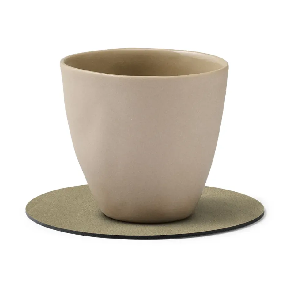 LIND DNA Nupo coaster circle, Herbal dust Beige Clearance