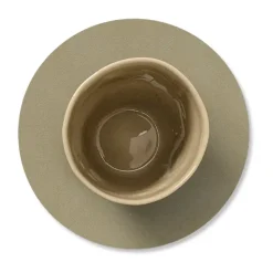 LIND DNA Nupo coaster circle, Herbal dust Beige Clearance