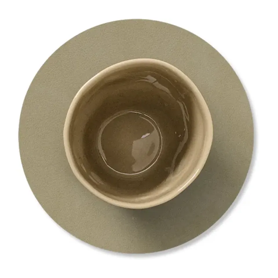 LIND DNA Nupo coaster circle, Herbal dust Beige Clearance