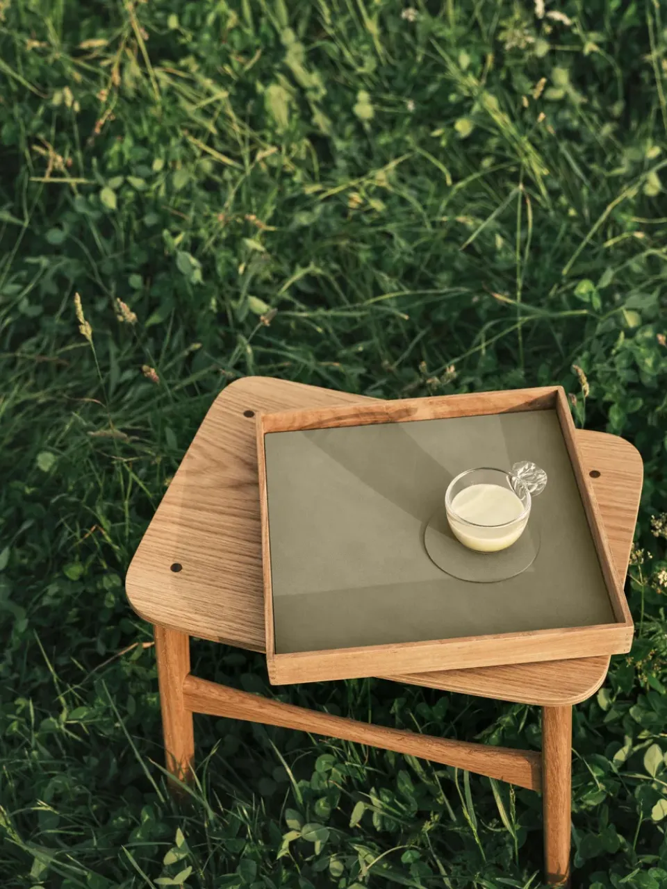 LIND DNA Nupo coaster circle, Herbal dust Beige Clearance