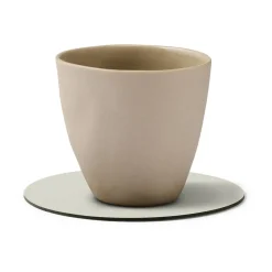 LIND DNA Nupo coaster circle, Linen Grey Clearance