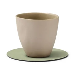LIND DNA Nupo coaster circle, Olive Green Outlet