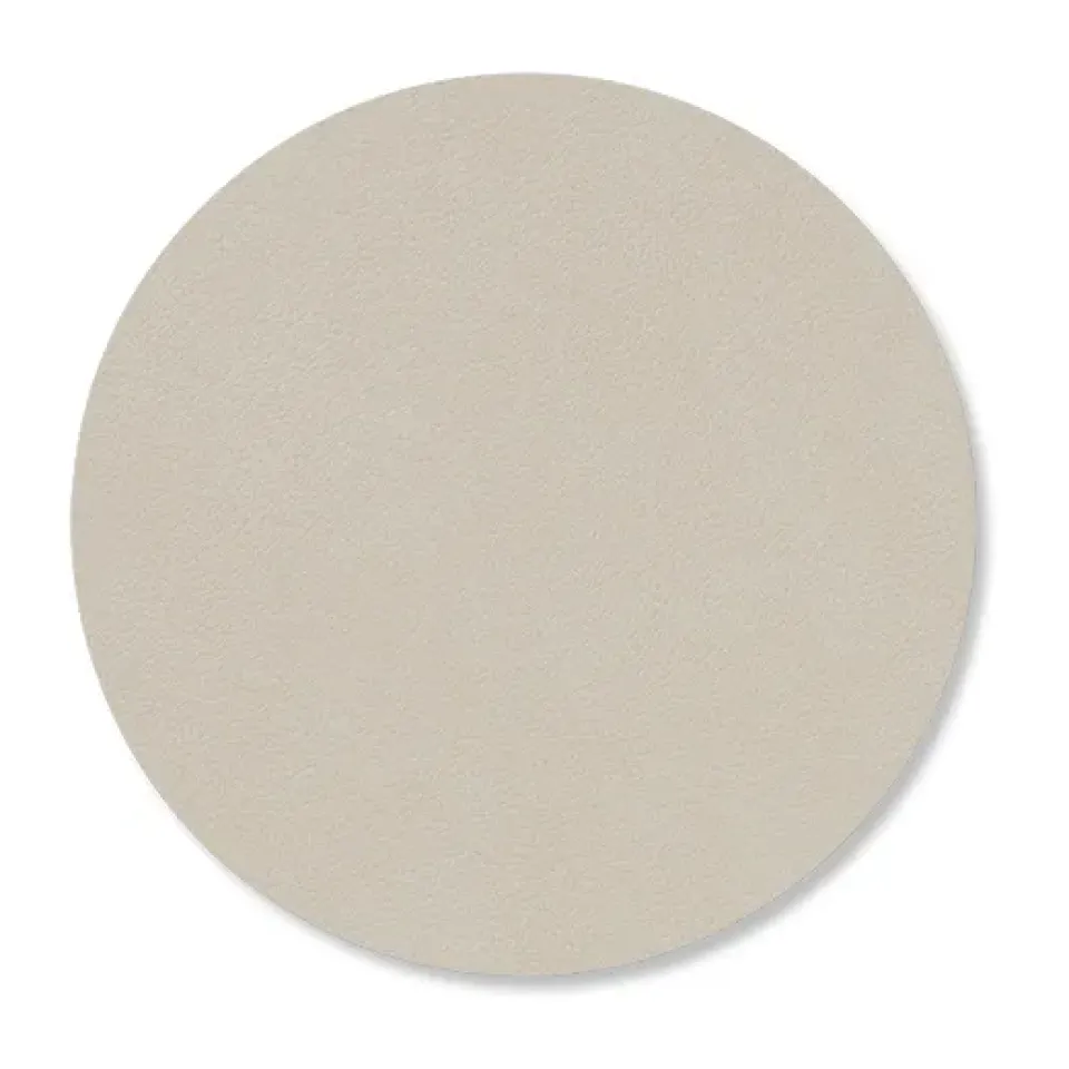 LIND DNA Nupo coaster circle, Oyster white Grey Hot