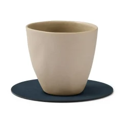 LIND DNA Nupo coaster circle reversible 1 pc, Midnight -petrol Blue Clearance