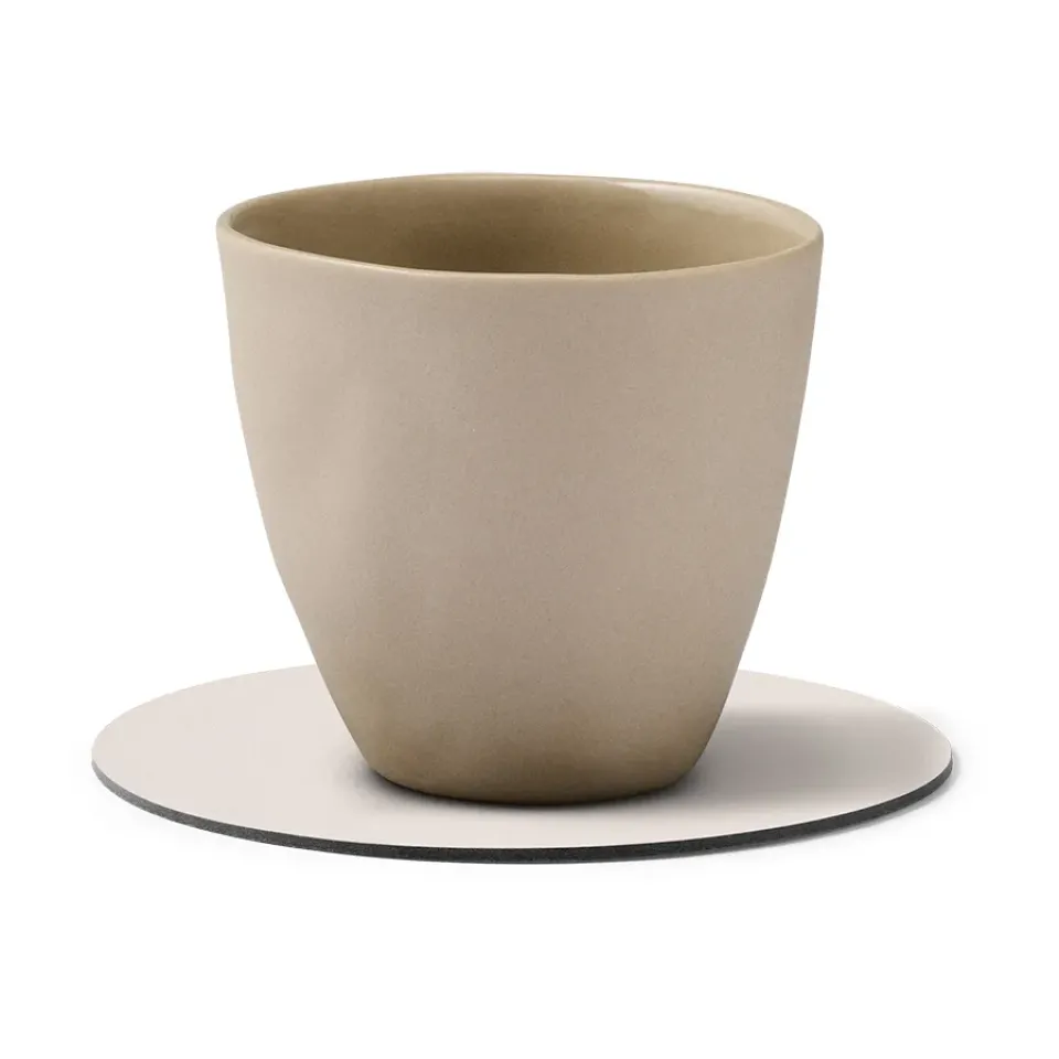LIND DNA Nupo coaster circle, Soft nude Beige Best