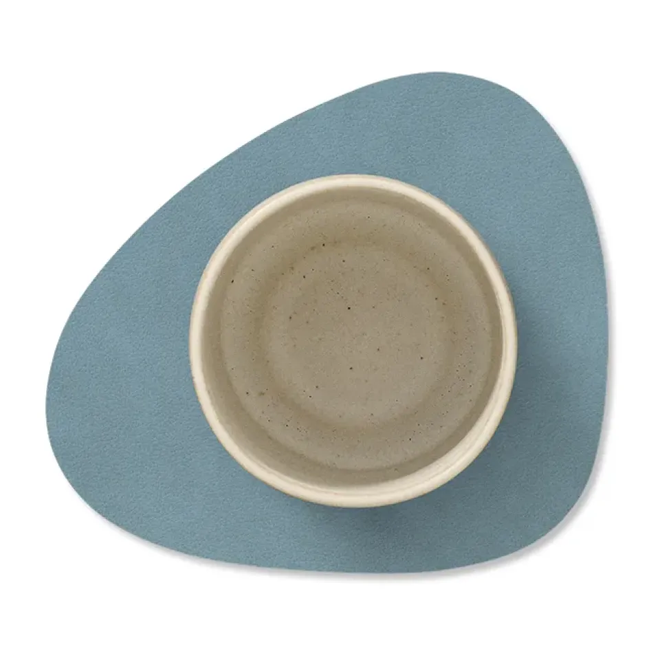 LIND DNA Nupo coaster reversible curve 1 pcs, lightblue-light grey BlueGrey Clearance