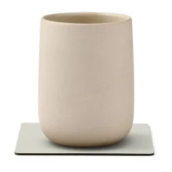 LIND DNA Nupo coaster reversible square 1 pc, Linen-Flint Grey Outlet