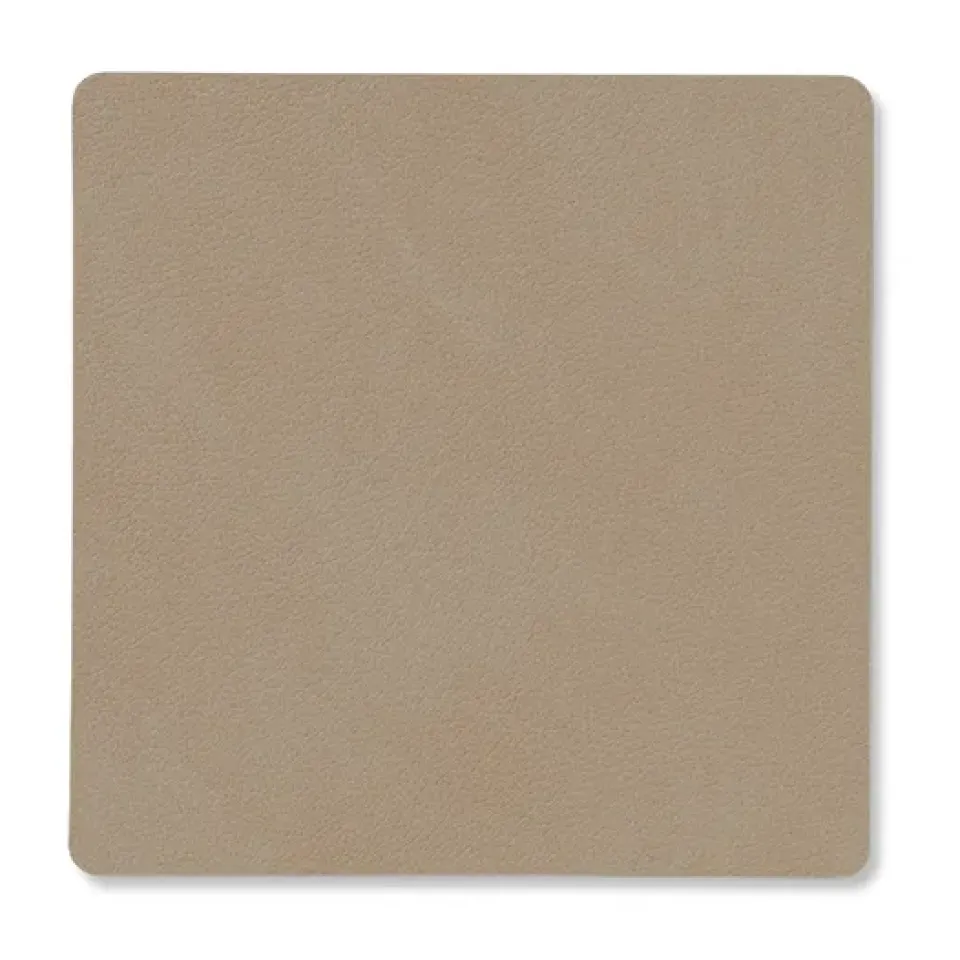 LIND DNA Nupo coaster square, Clay brown Beige Online