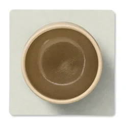 LIND DNA Nupo coaster square, Linen Grey Outlet