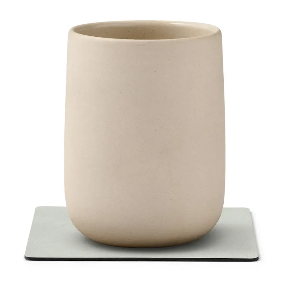 LIND DNA Nupo coaster square, metallic (stone ) Grey Hot