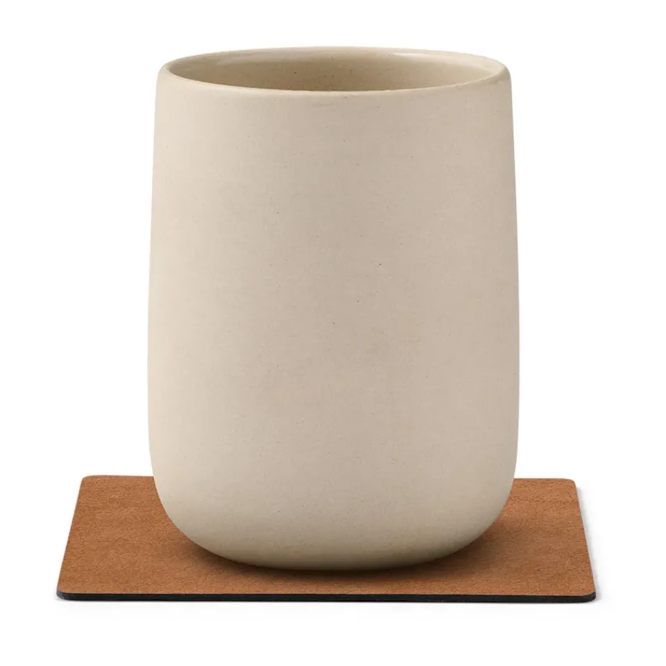 LIND DNA Nupo coaster square, Nature BeigeBrown Outlet