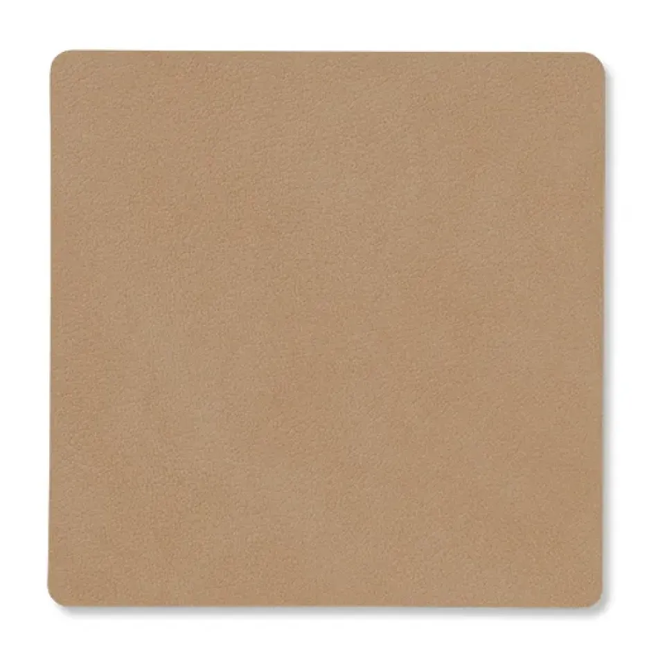 LIND DNA Nupo coaster square, Nougat Brown