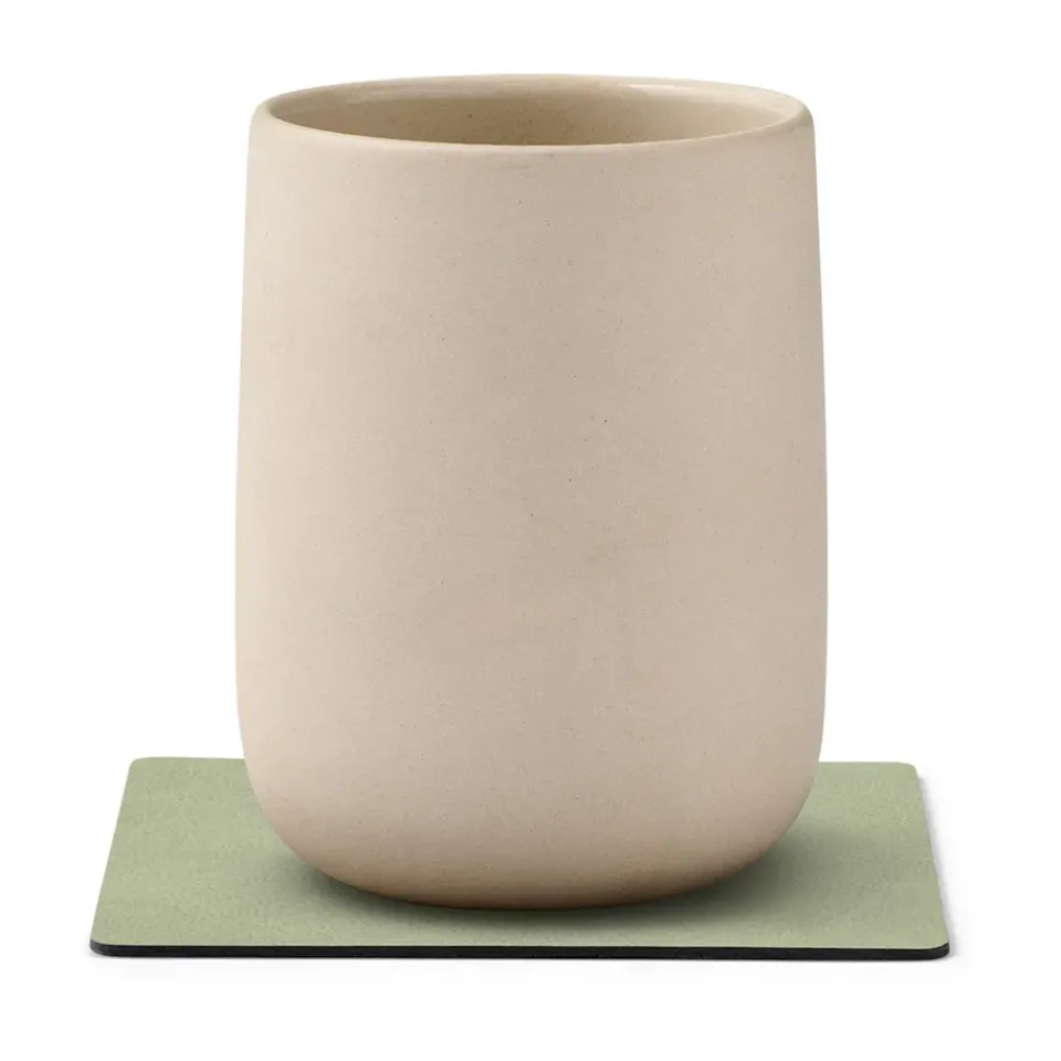 LIND DNA Nupo coaster square, Olive Green Outlet