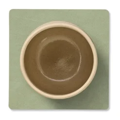 LIND DNA Nupo coaster square, Olive Green Outlet