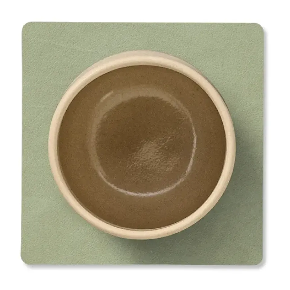 LIND DNA Nupo coaster square, Olive Green Outlet