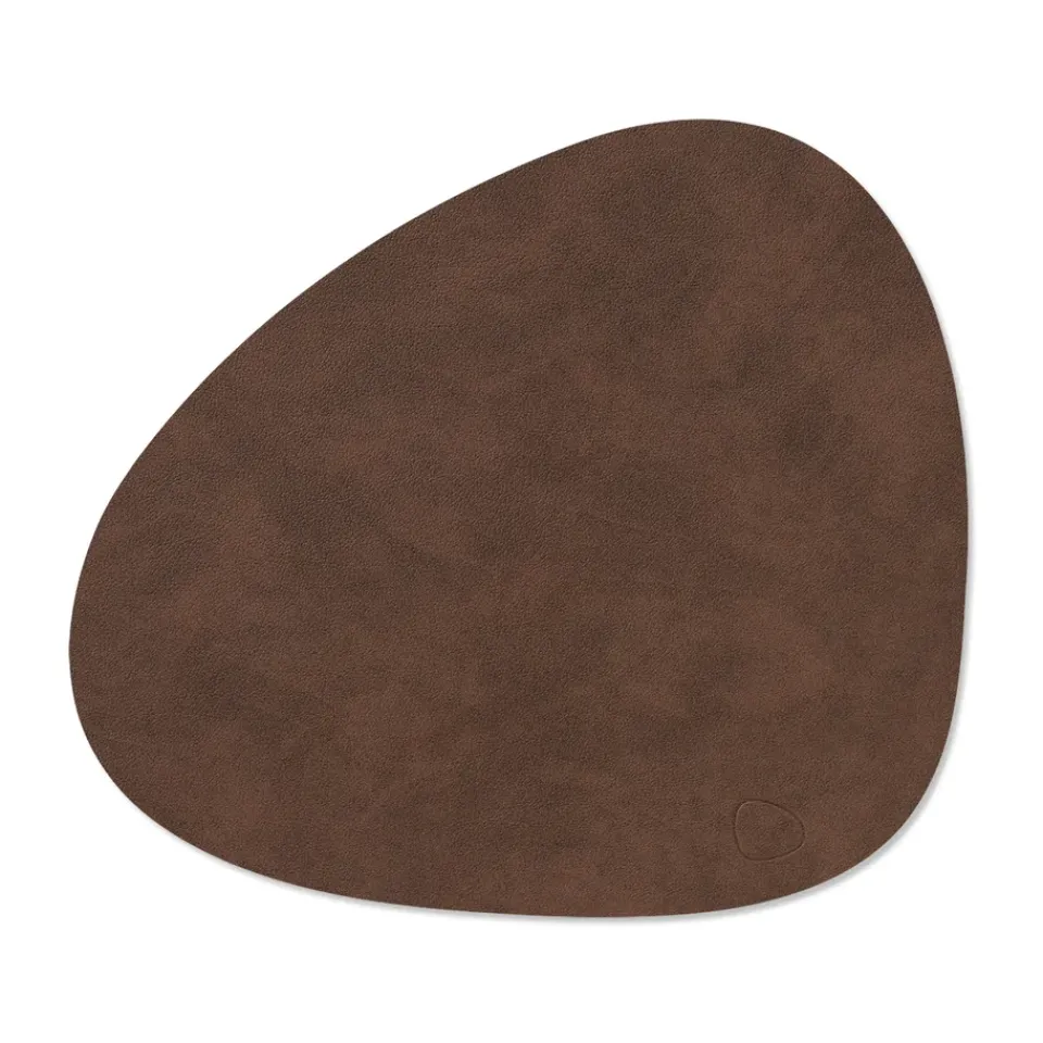 LIND DNA Nupo place mat curve M, Dark Brown Sale