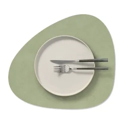 LIND DNA Nupo place mat curve M, Olive Green Hot