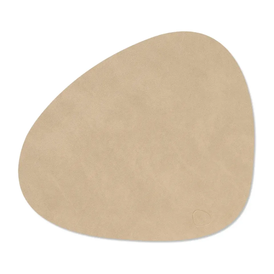 LIND DNA Nupo place mat curve M, Sand Beige Clearance