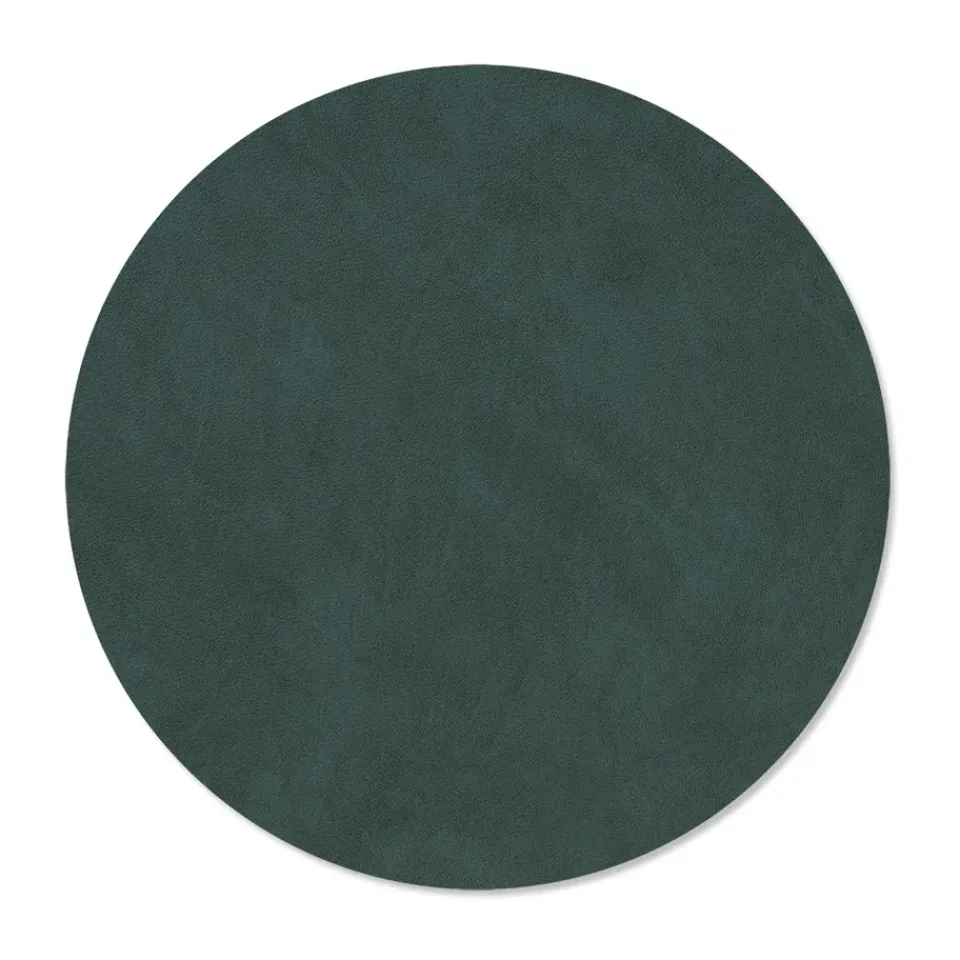 LIND DNA Nupo placemat circle reversible M 1 pcs, Dark -olive Green Hot