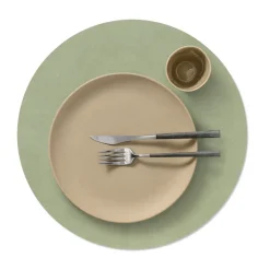 LIND DNA Nupo placemat circle reversible XL 1 pcs, Dark -olive Green Best