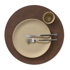 LIND DNA Nupo placemat circle XL, Dark Brown Outlet