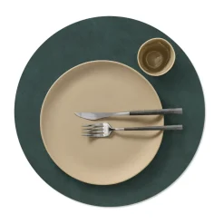 LIND DNA Nupo placemat circle XL, Dark Green Clearance