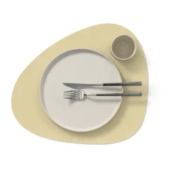 LIND DNA Nupo placemat curve L, Lemon sorbet Beige Sale