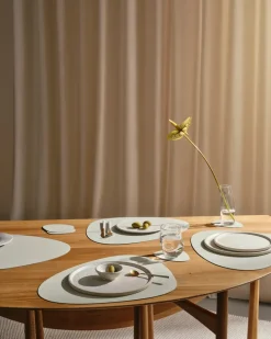 LIND DNA Nupo placemat curve L, Linen Grey Sale