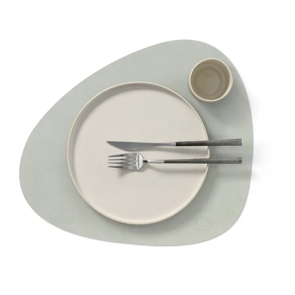 LIND DNA Nupo placemat curve L, metallic (stone ) Grey Discount