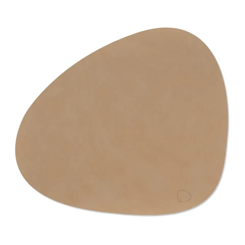LIND DNA Nupo placemat curve L, Nougat Brown Discount