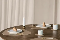 LIND DNA Nupo placemat curve L, Nougat Brown Discount