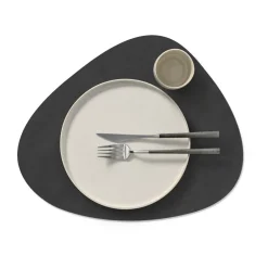 LIND DNA Nupo placemat reversible curve L 1 pc, Dark blue-black BlueBlack Online