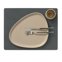 LIND DNA Nupo placemat reversible square L 1 pc, anthracite-light Grey Sale