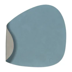 LIND DNA Nupo placemat reversible curve L 1 pc, light blue-light grey BlueGrey Clearance