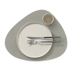 LIND DNA Nupo placemat reversible curve L 1 pc, light blue-light grey BlueGrey Clearance