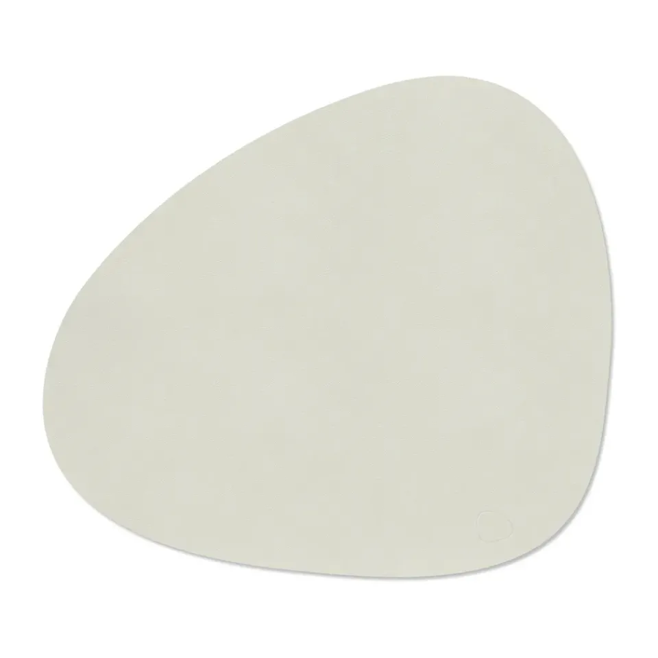 LIND DNA Nupo placemat reversible curve L 1 pc, Linen-Flint Grey Clearance