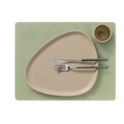 LIND DNA Nupo placemat reversible square L 1 pc, Dark -olive Green Online
