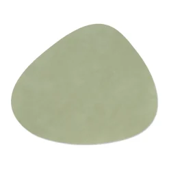 LIND DNA Nupo placemat reversible curve L 1 pc, Dark -olive Green