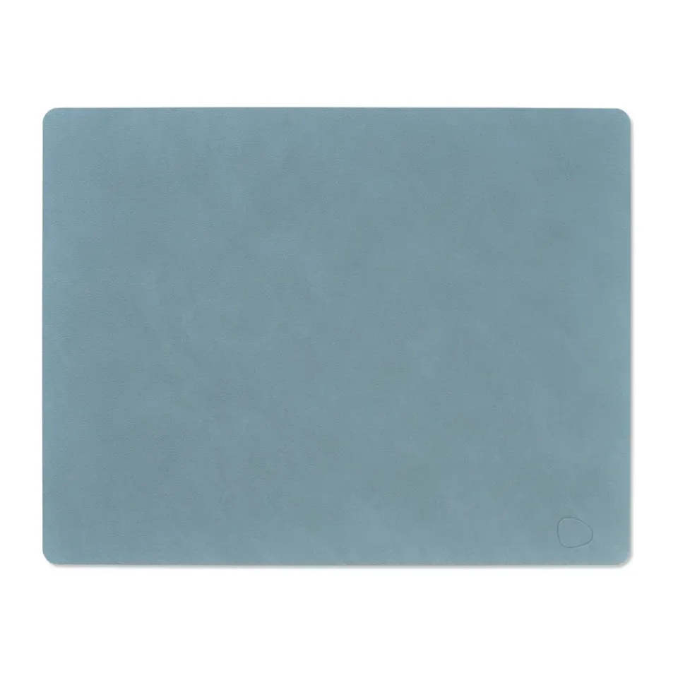LIND DNA Nupo placemat reversible square L 1 pc, light blue-light grey BlueGrey Clearance