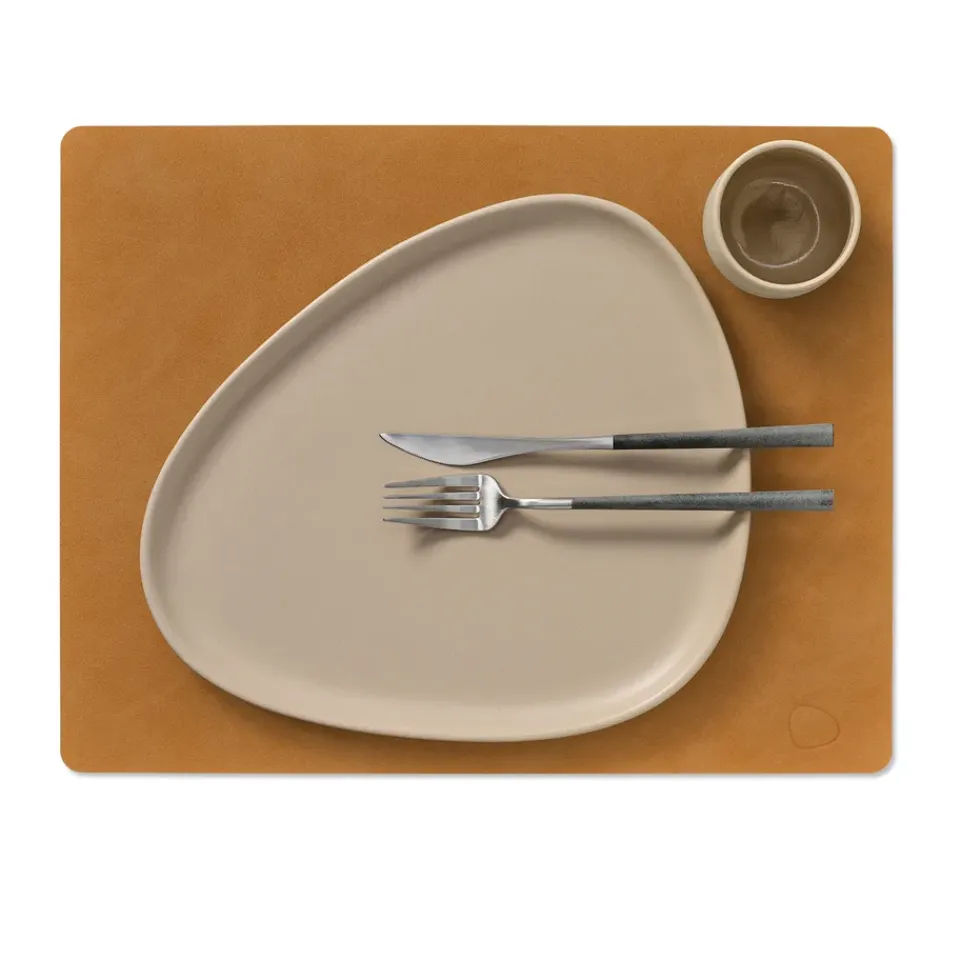LIND DNA Nupo placemat square L, Burned curry Yellow Best