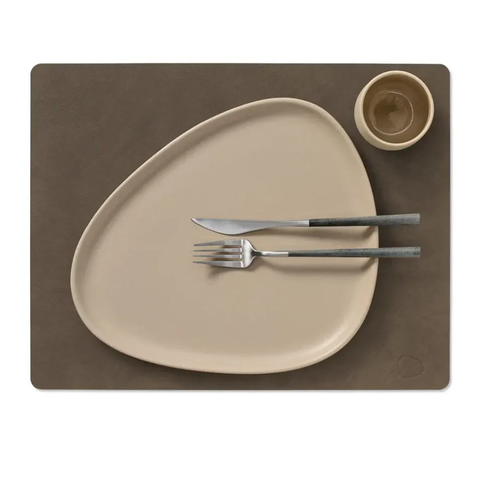 LIND DNA Nupo placemat square L, Caviar Brown Sale