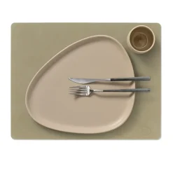 LIND DNA Nupo placemat square L, Herbal dust Beige Sale