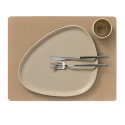LIND DNA Nupo placemat square L, Nougat Brown Clearance