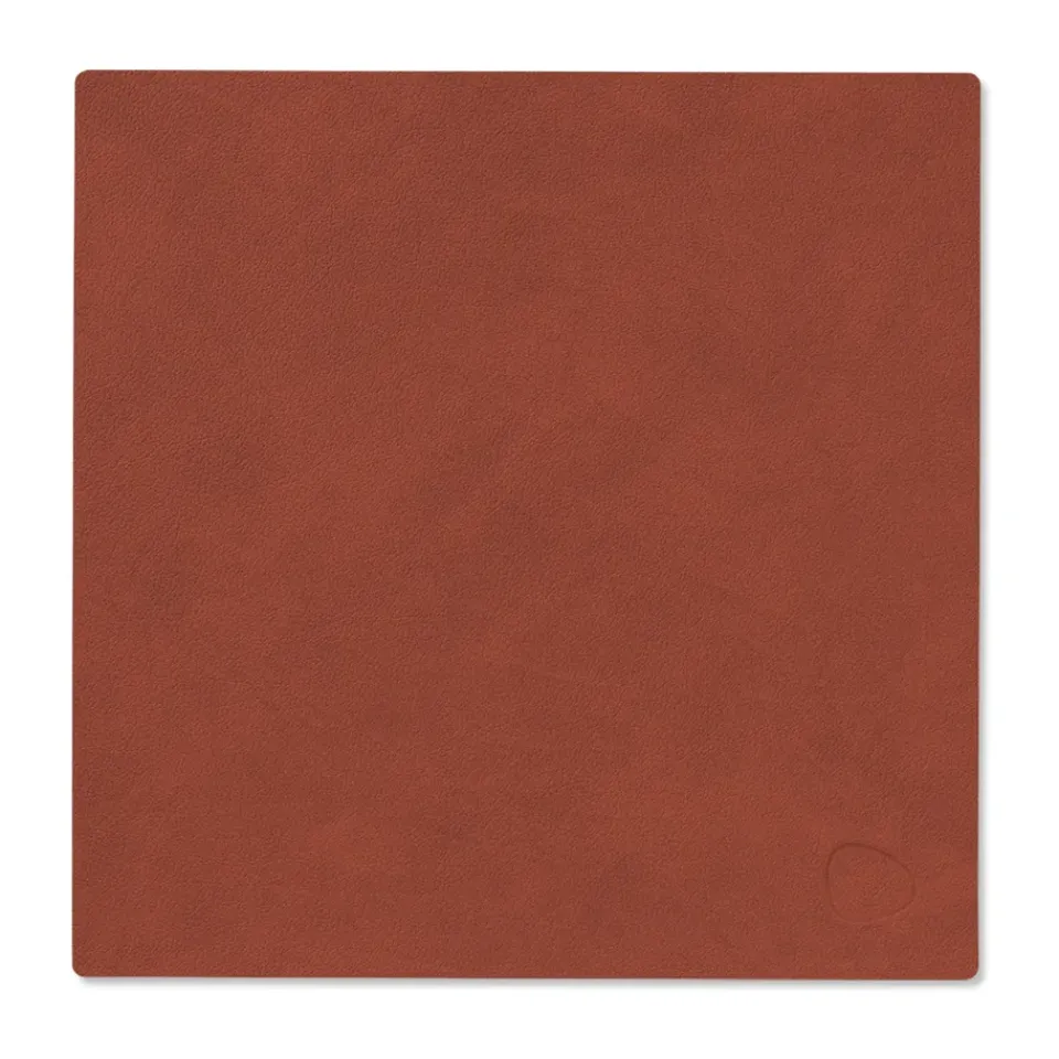 LIND DNA Nupo placemat square S, Sienna Red Best