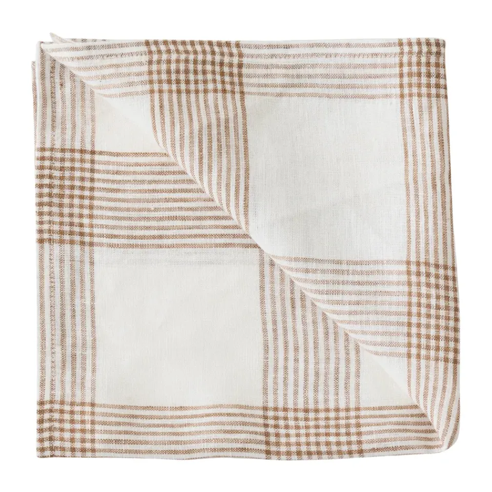 Tell Me More Odette cloth napkin, , 45x45 cm Brown Hot