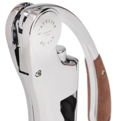 L'Atelier du Vin Oeno Motion corkscrew, Walnut-chrome Silver-colouredBrown New