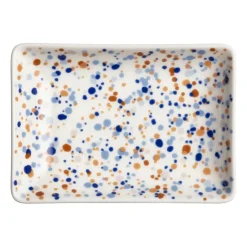 Iittala Oiva Toikka Helle A6 plate 10x15 cm, Blue-brown BlueBrown Outlet