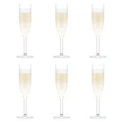 Bodum Oktett champagne glass 6-pack, 12 cl Transparent Online