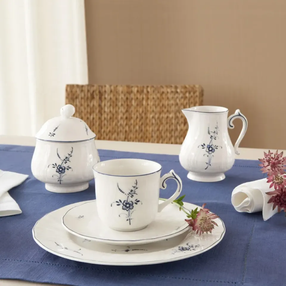 Villeroy & Boch Old Luxembourg saucer, 14 cm BlueWhite Discount