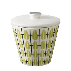 Superliving Olivia sugar bowl, white-lime GreenYellowWhite Best